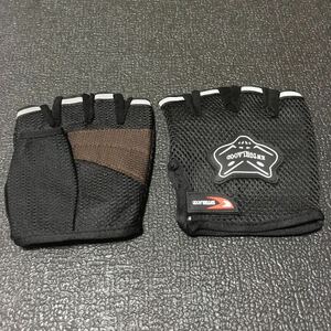 * prompt decision * new goods!! cycling half glove black *