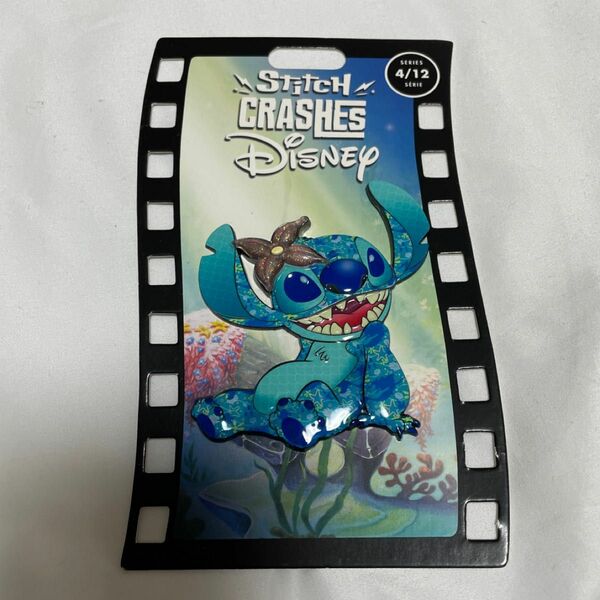 スティッチ リトルマーメイド アリエル コラボ crashes ディズニー ピンバッジ stitch