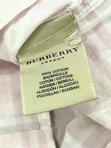 BURBERRY チェック シャツ 長袖 ピンク Lサイズ 古着_画像4