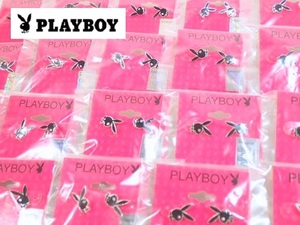 8228d [A] Dead Stock Product ♪ Playboy ◆ Playboy/Серьги/Черный серебряный цвет/с типом/аксессуарами/Сводная распродажа 20 -piece set ♪