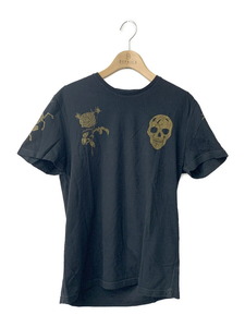  Alexander McQueen T-shirt cut and sewn Skull rose front surface print short sleeves XS