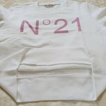 【新品・未使用】N°21 KIDS ロゴ コットンスウェットシャツ　white　12Y　　N21574N0154_画像5