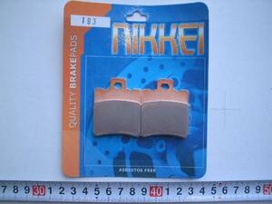  new goods including postage disk pad PIAGGIO125Typhoon front 1 piece NIKKEI 193