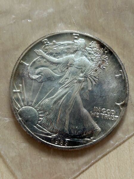 アメリカ 1ドル 銀貨 1989年