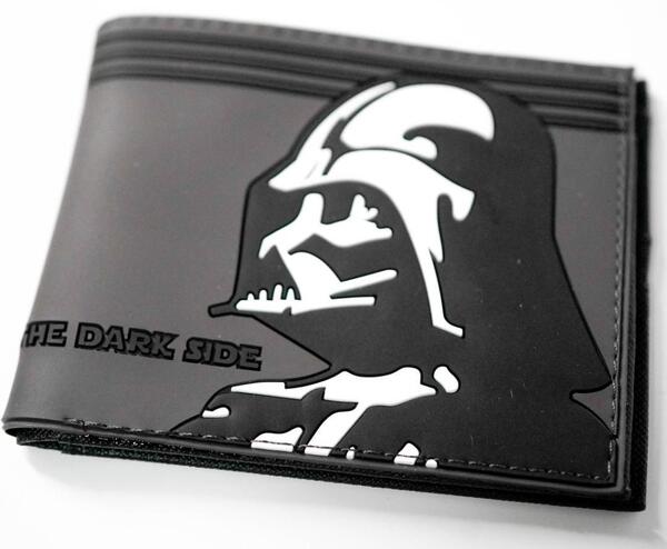 スターウォーズ 財布 ダースベイダー 灰横顔 リボン袋付10cm【国内発送】