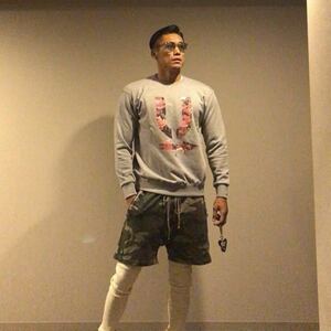 新品未使用 undercover parking ginza crewneck gray XLクルーネック スウェット sweat グレー Uロゴ park・ing flower 花 藤原ヒロシ