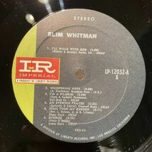 【US盤】Slim Whitman I'll Walk With God (1967) Imperial LP 12032 Stereo 2nd press_画像3