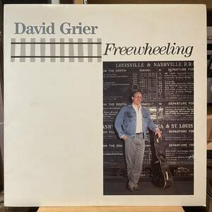 【US盤Org.】David Grier Freewheeling (1988) Rounder 0250 Roland White, Sam Bush, Stuart Duncan参加 Bluegrass 美品