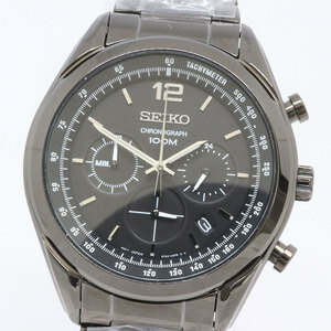 未使用品！ SEIKO セイコー クロノグラフ SSB093P1 6T63-00J0 メンズ クオーツ 腕時計 海外モデル （質屋 藤千商店）