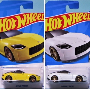 MATTEL 2022 HOT-WHEEL 新型フェアレディZ ニッサンZプロト RZ34型 1stカラー黄色 ＆ 2ndカラー白 2台セットホットウィール NISSAN-Z PROTO