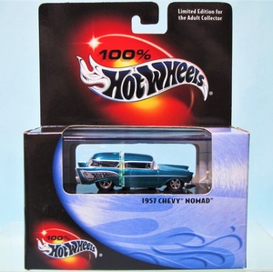 HW ホットウィール 2001 CHEVY NOMAD 1957 シェビー ノマド カスタム スペクトラフレーム アクア 100% HOT WHEELS コレクタブルズ 未開封品