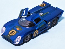 SOLIDO No.175 ローラ T70 MK3B スノコ #6 濃紺メタ ダークブルーM LOLA SUNOCO 難有り 箱無し 旧ソリド_画像2