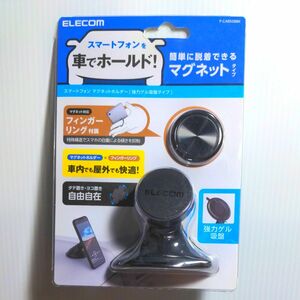 エレコム 車載アクセサリー/スマホマグネットホルダー/ゲル吸盤/BK PCARS08BK