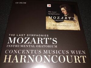 2CD アーノンクール モーツァルト 交響曲 39 40 41番 ジュピター ウィーン・コンツェントゥス オリジナル 紙ジャケ 美品
