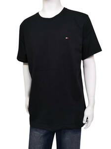 ts-09T3139-001Bk-M トミーヒルフィガー TOMMY HILFIGER 半袖 ワンポイント ロゴ US Ｔシャツ ブラック M