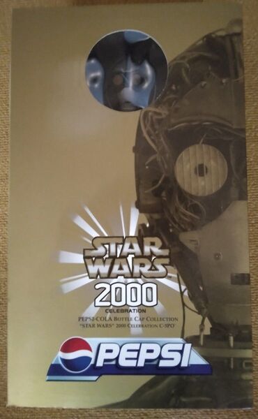 未開封 ペプシ 当選品 スター・ウォーズ2000 C-3PO サウンド ビック ボトル キャップ