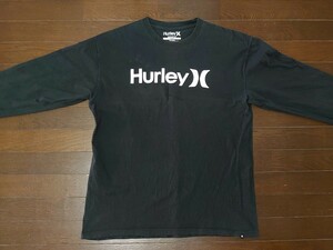 ★ Hurley 長袖 Ｔシャツ 黒 Ｌ サイズ ハーレー ロングスリーブ ★