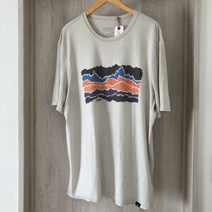 (k) Patagonia パタゴニア daily CAPILENE BASELAYER 半袖 Tシャツ Tee ベージュ サイズXL メンズ 