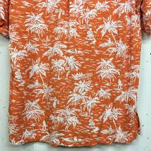 90s 90年代 Polo Ralph Lauren ラルフローレン レーヨン アロハシャツ 半袖 オレンジ サイズS CALDWELL _画像7