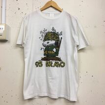 90s 90年代 JOSTENS SNOOPY 95 BRAVO サイズM 半袖 tシャツ 白 ホワイト Tee 両面プリント_画像1