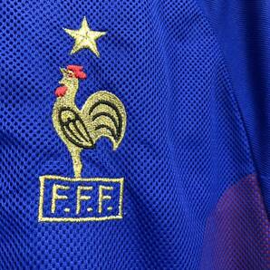 2002 フランス代表 О ジダン ユニフォーム アディダスジャパン 正規品 ワールドカップ サッカー ユニフォーム ゲームシャツの画像5