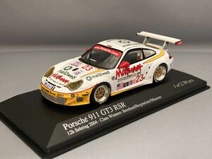 ミニチャンプス 1/43 ポルシェ 911 GT3 RSR 2004年 セブリング 12時間 クラス優勝