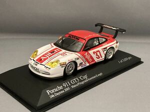 ミニチャンプス 1/43ポルシェ 911 GT3 'Cup' 2005年 Daytona 24時間