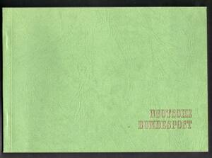 外国切手　切手帳　ドイツ切手　DEUTSCHE　BUNDESPOST　全11ページ　40枚＋小型シート1枚　未使用