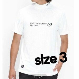 国内正規品　マスターバニー　パーリーゲイツ　ハイネック　カットソー　完売品　新品　半袖　ホワイト　size３