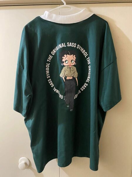 【ベティーブープ】BettyBoopTシャツ新品タグ付きレディース3Lグリーン