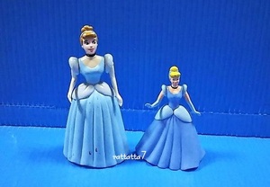 ☆Disney☆Princess☆Cinderella☆シンデレラ☆PVC☆人形☆2体セット☆人形☆ディズニー