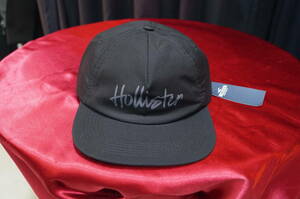 ★☆Hollister ロゴプリント キャップ cap/F/one-size/ブラック/黒/ メンズ レディース ホリスター アバクロ a&f 帽子☆★