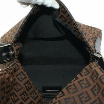 ★B2122 美品!! フェンディ ズッキーノ マンマバケット ワンショルダー ハンドバッグ 8BR001 ダークブラウン FENDI レディース★_画像6