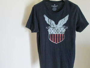 S-802 American Eagle OUTFITTERS（ アメリカンイーグル アウトフィッターズ）サイズS　黒プリント半袖Tシャツ