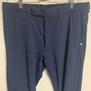 ^RLX Ralph Lauren Ralph Lauren bottoms golf wear stretch pants dot pattern size 32 navy navy blue men's 