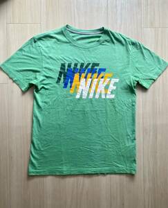 NIKEロゴTシャツ■Mサイズ■ナイキ 半袖 エメラルドグリーン コットン100% スポーツブランド