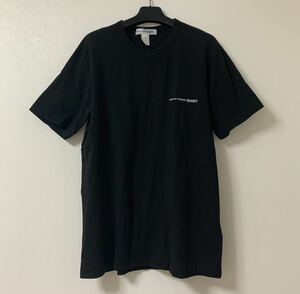 COMME des GARCONS SHIRT コムデギャルソンシャツ ロゴプリント ブラック 黒 半袖 Tシャツ カットソー XL