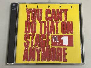 【2枚組CD美品】you can't do that on stage anymore vol.1/frank zappa【輸入盤】