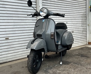 1/5まで ! 大幅値下げ ! 【 ニューペイント ! レストア済！】 ベスパ PX200 FL2 vespa piaggio グレー スポーツシート ２スト タイヤ新品