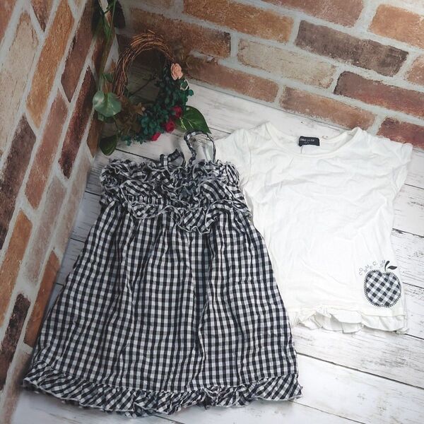 COMME CA ISM(コムサイズム) 半袖Tシャツ スカート セット サイズ110