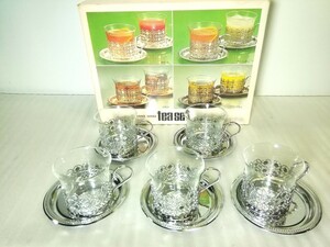 昭和レトロ　GRACE SERIES Tea set カップ＆ソーサー グレイスシリーズ ティーセット 　5客揃　未使用長期保管品