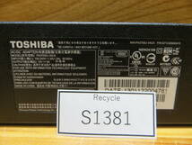 *S1381* TOSHIBA ACアダプター 型號：PA3755U-1ACA 1個 動作確認済み品中古#*_画像2