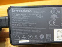 ★S1383★lenovo ACアダプタ ADLX65NCT2A ★動作確認済み品中古#*_画像7