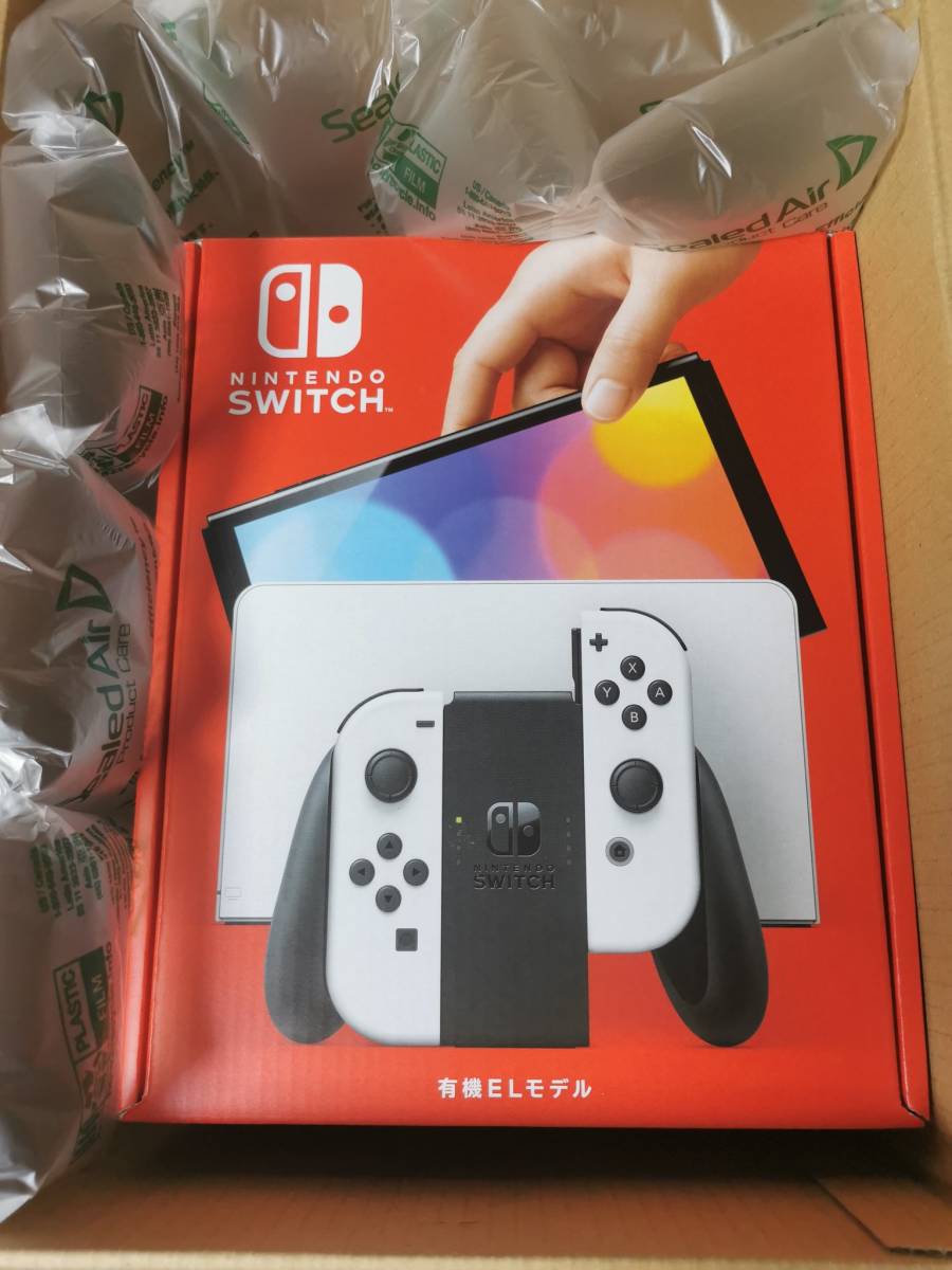 送料無料】Nintendo Switch(有機ELモデル) Joy-Con(L)/(R) ホワイト