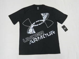 771　アンダーアーマー　UA TECH SHORT SLEEVE XL LOGO　黒（LG）