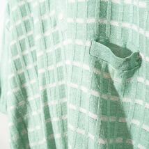 EU VINTAGE Paul Rhodamel HALF SLEEVE CHECK PATTERNED KNIT POLO SHIRT/ヨーロッパ古着半袖チェック柄ニットポロシャツ_画像7