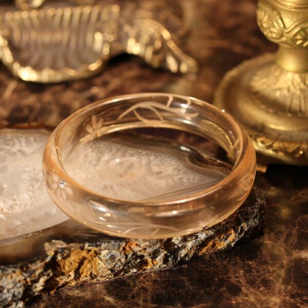 USA VINTAGE DESIGN CLEAR BANGLE/アメリカ古着デザインクリアバングル