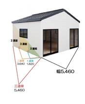 三角屋根プレハブ　住宅 プレハブ ユニットハウス　スーパーハウス 断熱　住宅 事務所 店舗 倉庫 施設　はなれ　別荘　教室　介護　サロン_画像8