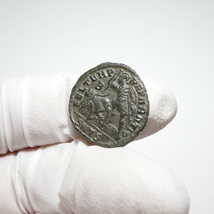 【古代ローマコイン】Constantius II（コンスタンティウス2世）クリーニング済 ブロンズコイン 銅貨 フォリス(amCeLwdUQS)_画像7