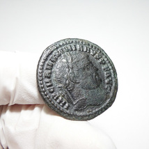 【古代ローマコイン】Maximian（マクシミアヌス）クリーニング済 ブロンズコイン 銅貨 フォリス(HsBWCXbQz7)_画像5